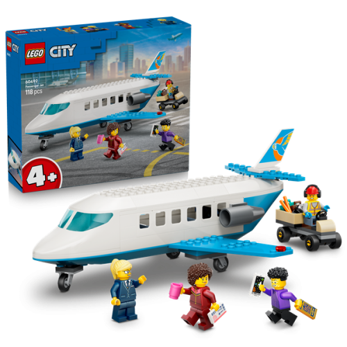 Kocke Lego City: Potniško letalo, 118 kos, od 4. let (60492)