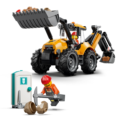 Kocke Lego City: Rumen bager nakladalnik, 301 kos, od 7. let (60480)