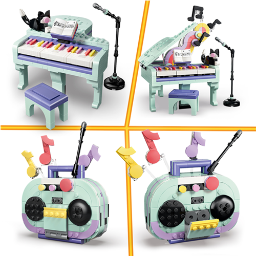 Kocke Lego Creator 3 v 1: Klavir z mačko, 485 kos, od 9. let (31392)