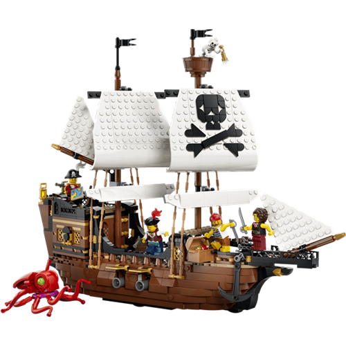 Lego Creator 3 in 1: Legendary Pirate Ship, 1074 pieces, ages 9 and up (31387)