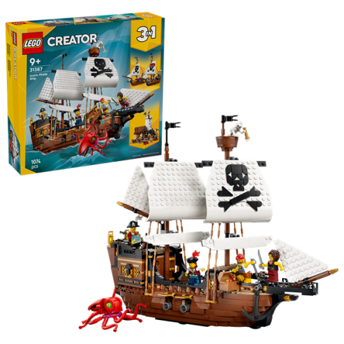 Lego Creator 3 in 1: Legendary Pirate Ship, 1074 pieces, ages 9 and up (31387)