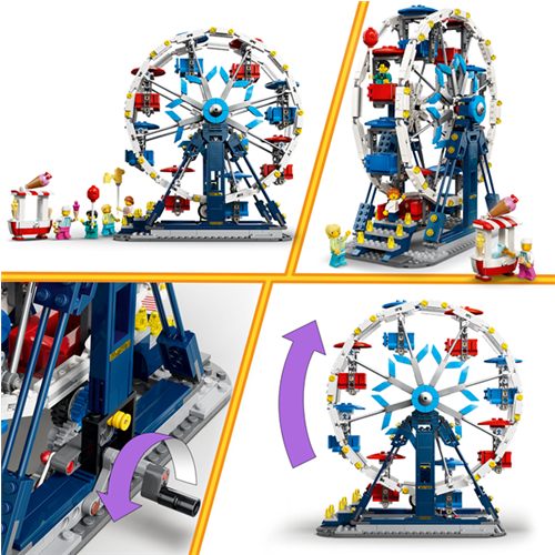 Kocke Lego Creator 3 v 1: Legendarno panoramsko kolo, 916 kos, od 8. let (31389)