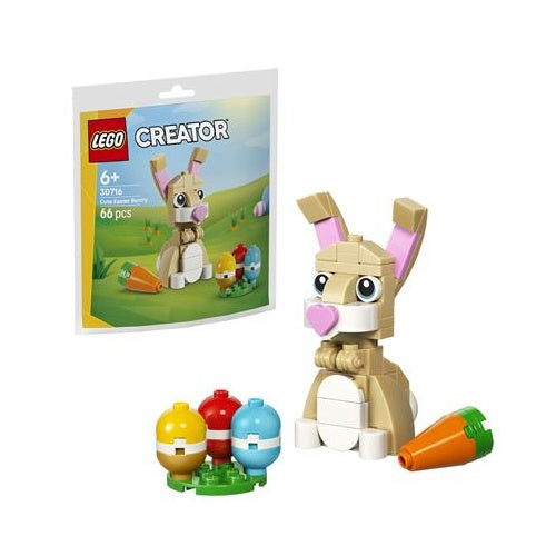 Kocke Lego Creator Prikupen velikonočni zajček, 66 kos, od 6. let (30716)