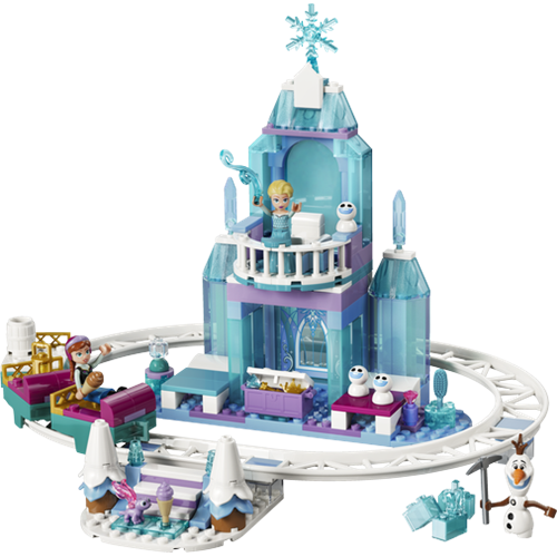 Kocke Lego Disneyjeva princesa Elza in vožnja s sanmi okoli ledene palače, 216 kos, od 4. let 43281