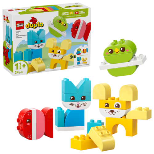 Kocke Lego DUPLO 3-v-1 Ustvarjalne živali, 24 kos, od 2. let (10477)