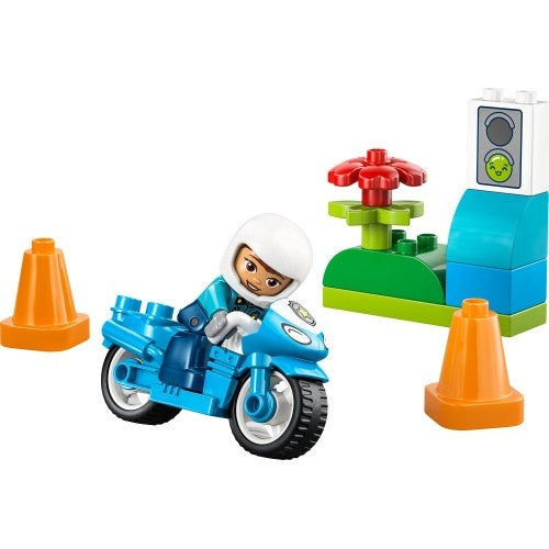 Kocke Lego DUPLO Town Modri policijski motor, 11 kos, od 2. let