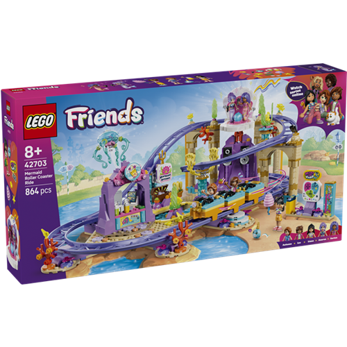 Kocke Lego Friends Morska deklica Vlak smrti, 864 kos, od 8. let (42703)