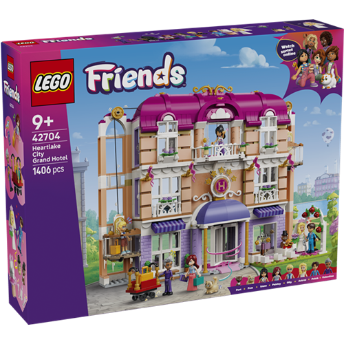 Kocke Lego Friends Veliki hotel Heartlake Cityja, 1406 kos, od 9. let (42704)