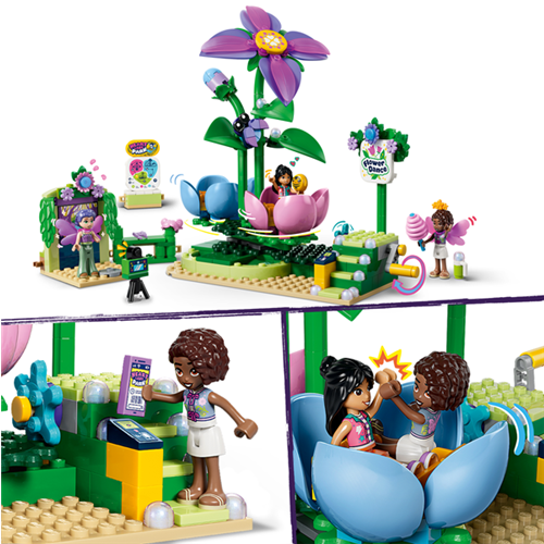 Kocke Lego Friends Vrtiljak vilinskih skodelic z okraski iz rož, 321 kos, od 7. let (42702)