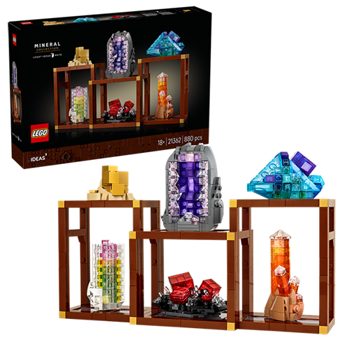 Kocke Lego Ideas Mineral Collection (21362), 880 kock, od 18. let