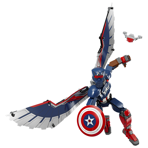 Kocke Lego Marvel Super Heroes: Nova konstrukcijska figura Stotnik Amerika (76296)
