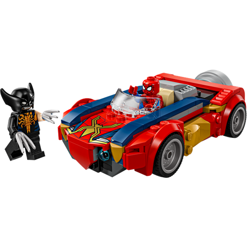 Kocke Lego Marvel Super Heroes Spider-Man Avto proti strupenemu Wolverinu, 134 kos, od 7. let 76336