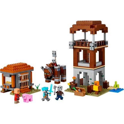 Kocke Lego Minecraft: Plenilska postojanka in Uničevalec (21278), 665 kock, od 9. let