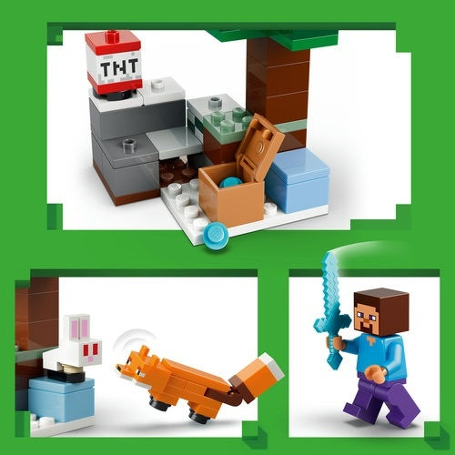 Kocke Lego Minecraft Stevova pustolovščina v tajgi, 79 kos, od 6. let 21583
