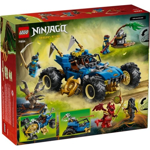 Kocke Lego Ninjago Jayev avtomobilček za preoblikovanje, 387 kock, od 8. let (71856)