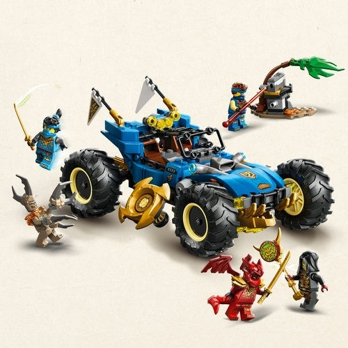 Kocke Lego Ninjago Jayev avtomobilček za preoblikovanje, 387 kock, od 8. let (71856)