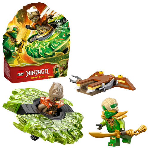 Kocke Lego Ninjago Lloyd proti Elementalu Pošastni vrtalnik, 52 kos, od 6. let (71850)