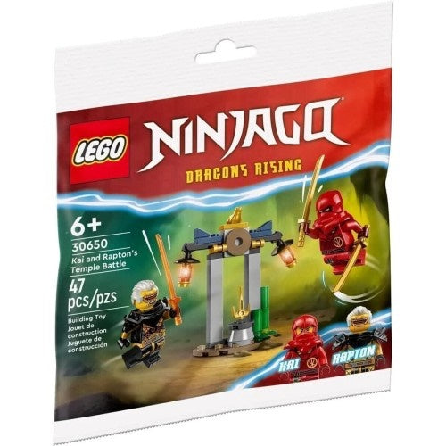 Kocke Lego Ninjago: Tempeljska bitka Kaija in Raptona (30650)