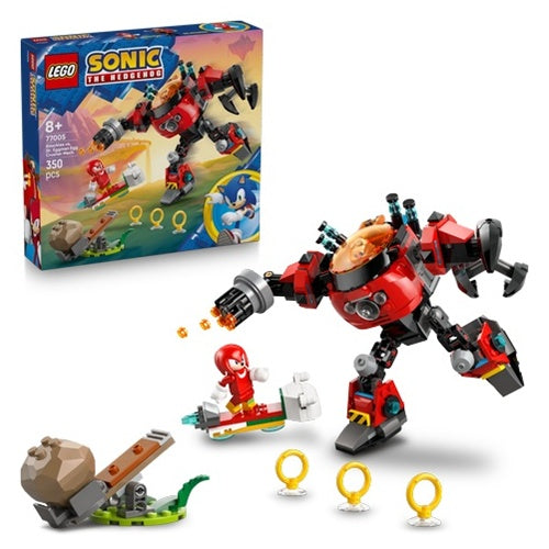 Kocke Lego Sonic: Knuckles vs robotski oklep Dr. Eggman Egg Crusher (77005), 350 kock, od 8. let