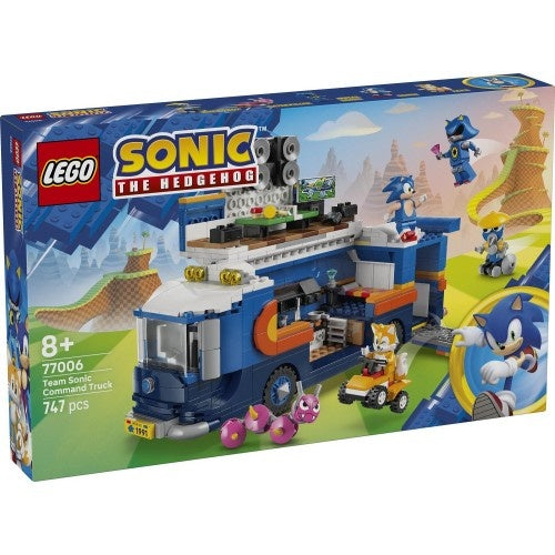 Kocke Lego Sonic: Poveljniški tovornjak ekipe Sonic (77006), 747 kock, od 8. let