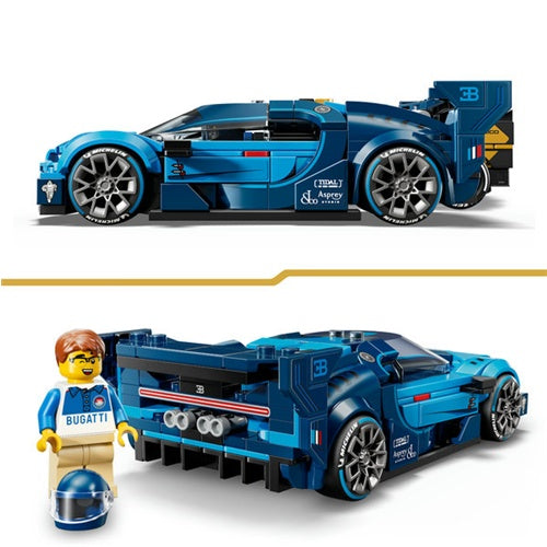 Lego Speed Champions Bugatti Vision GT hyper sports car, 284 pieces, ages 9 and up (77253)