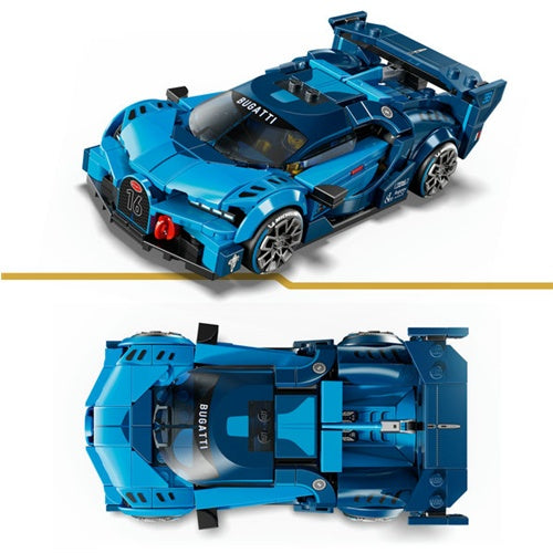 Lego Speed Champions Bugatti Vision GT hyper sports car, 284 pieces, ages 9 and up (77253)