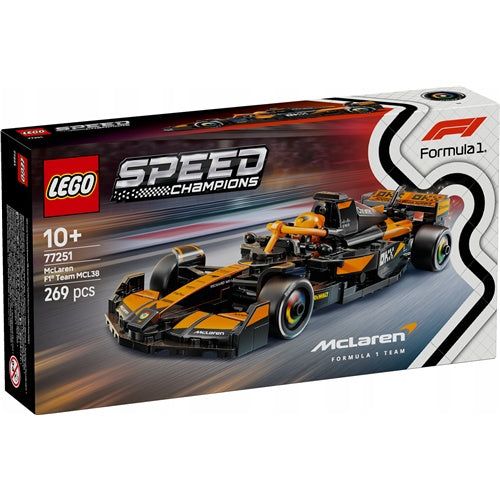 Kocke Lego Speed Champions: Dirkalni avtomobil McLaren F1® Team MCL38 (77251)