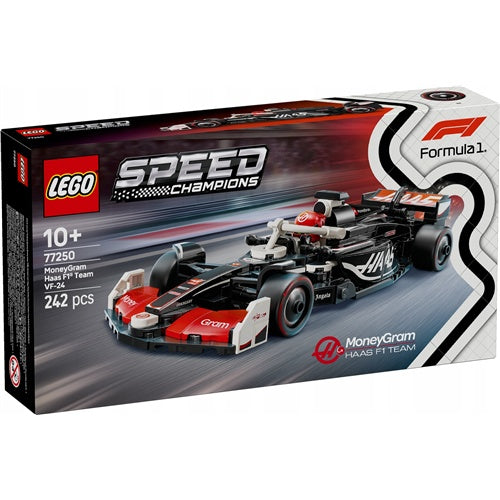 Kocke Lego Speed Champions: Dirkalni avtomobil MoneyGram Haas F1® Team VF-24 (77250)
