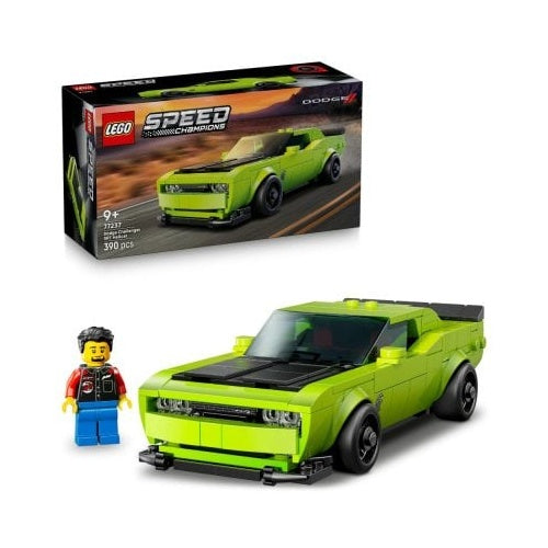 Kocke Lego Speed Champions: Športni avtomobil Dodge Challenger SRT Hellcat (77237), 390 kock, od 9. let