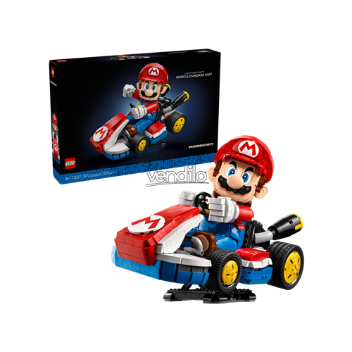 Kocke Lego Super Mario Kart: Mario Kart™: Mario in Standard Kart (72037), 1972 kock, od 18. let