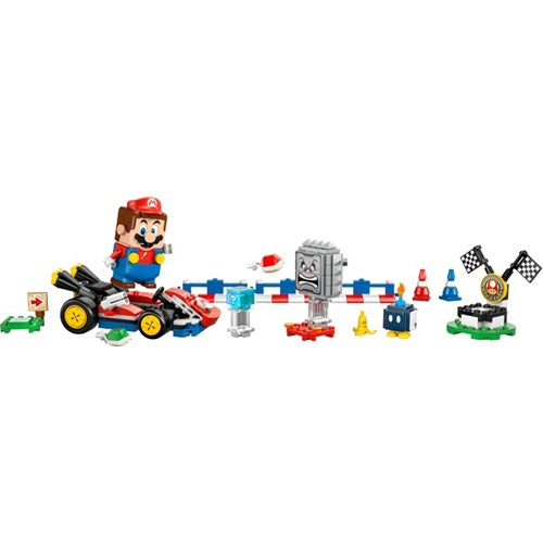 Kocke Lego Super Mario: Mario Kart™ – Interaktivni LEGO® Mario™ & Standard Kart (72043), 278 kock, od 7. let