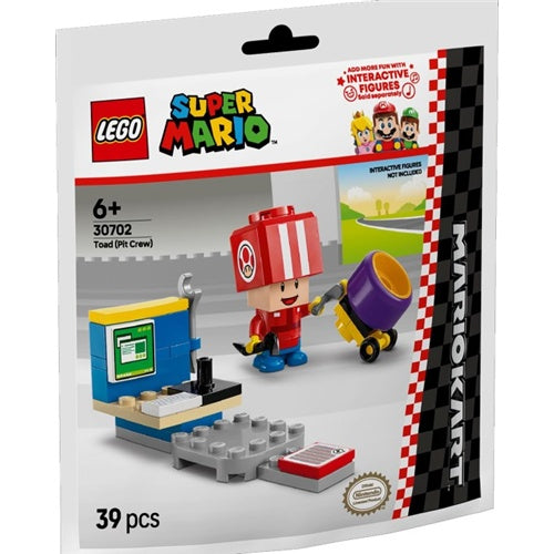 Kocke Lego Super Mario: Mario Kart™ – Toad (Pit Crew) (30702)
