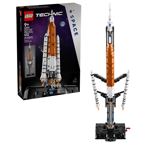 Kocke Lego Technic Raketa za težki tovor NASA Artemis SLS, 632 kock, od 9. let (42221)