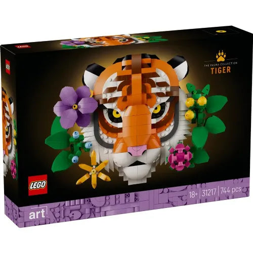 Kocke Lego Art: Zbirka umetniške favne - Tiger (31217)