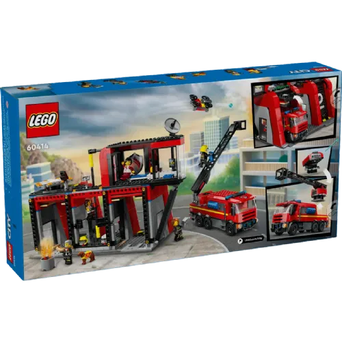 Kocke Lego® City: Gasilska postaja z gasilskim vozilom (60414)