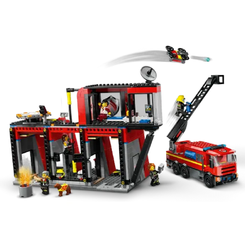 Kocke Lego® City: Gasilska postaja z gasilskim vozilom (60414)