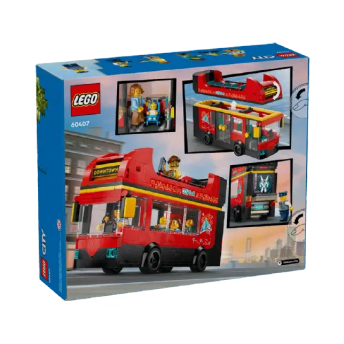 Kocke Lego City: Rdeči dvonadstropni turistični avtobus (60407)