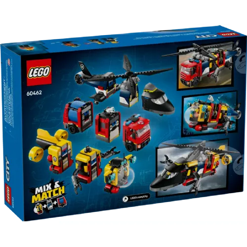 Kocke Lego City: Remiks helikopter, gasilsko vozilo in podmornica (60462)