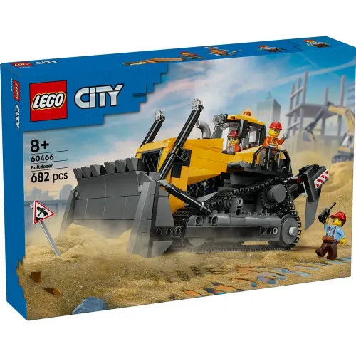 Kocke Lego City: Rumen buldožer s čelnim nakladalnikom (60466)
