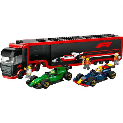 Kocke Lego City: Tovornjak F1® z dirkalnikoma F1® RB20 in AMR24 (60445)