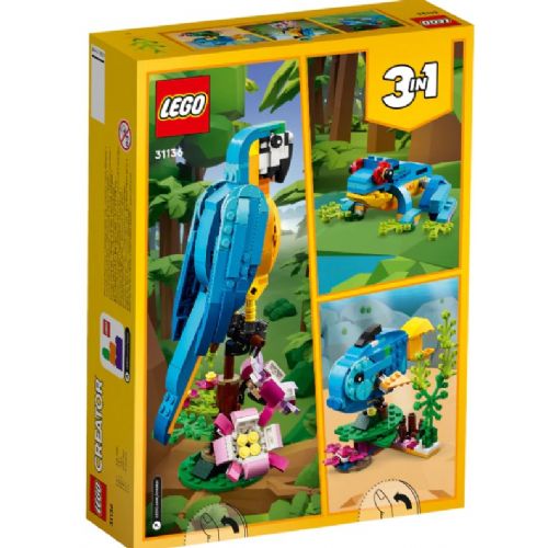Kocke Lego® Creator 3in1: Eksotični papagaj (31136)