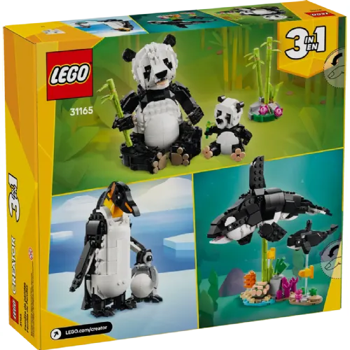 Kocke Lego Creator: Divje živali: družina pand (31165)