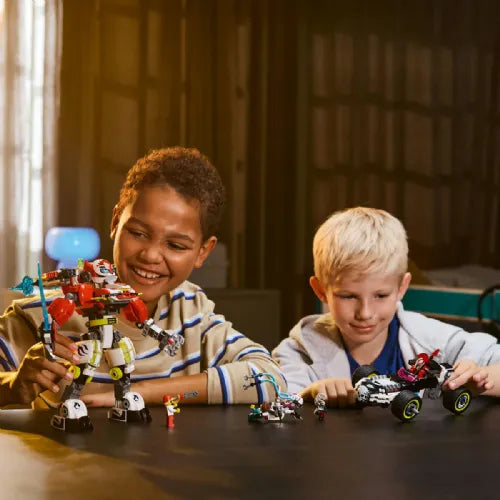 Kocke Lego Dreamzzz: Cooperjev robotski oklep tigra in Zerojev dirkalnik Hot Rod (71497)