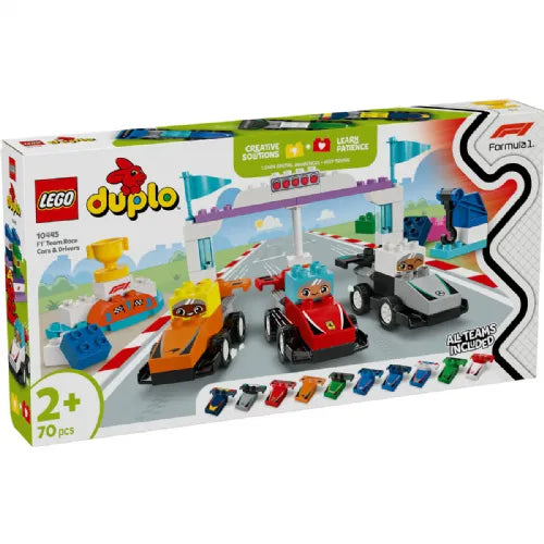 Kocke Lego Duplo: Dirkalniki in dirkalci ekipe F1® (10445)