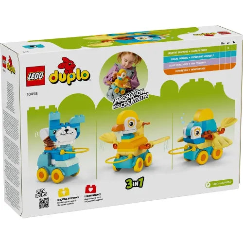 Kocke Lego Duplo: Mestne živali na kolesih, 3 v 1 (10448)