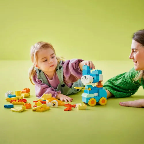 Kocke Lego Duplo: Mestne živali na kolesih, 3 v 1 (10448)