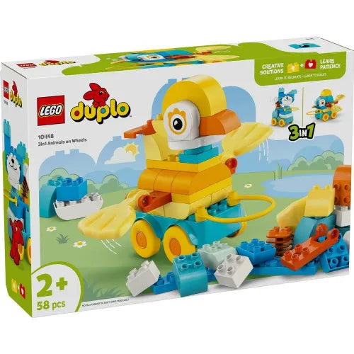 Kocke Lego Duplo: Mestne živali na kolesih, 3 v 1 (10448)