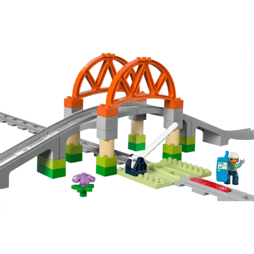 Kocke Lego: Duplo – Razširitveni komplet železniški most in tiri (10426)
