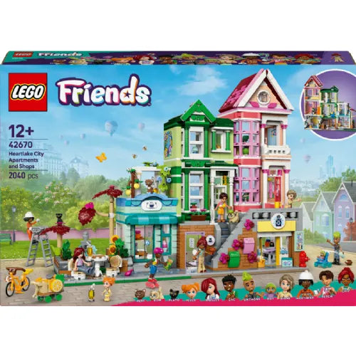 Kocke Lego Friends: Stanovanja in trgovine v Heartlake Cityju (42670)