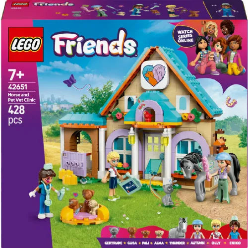 Kocke Lego Friends: Veterinarska klinika za konje in hišne ljubljenčke (42651)